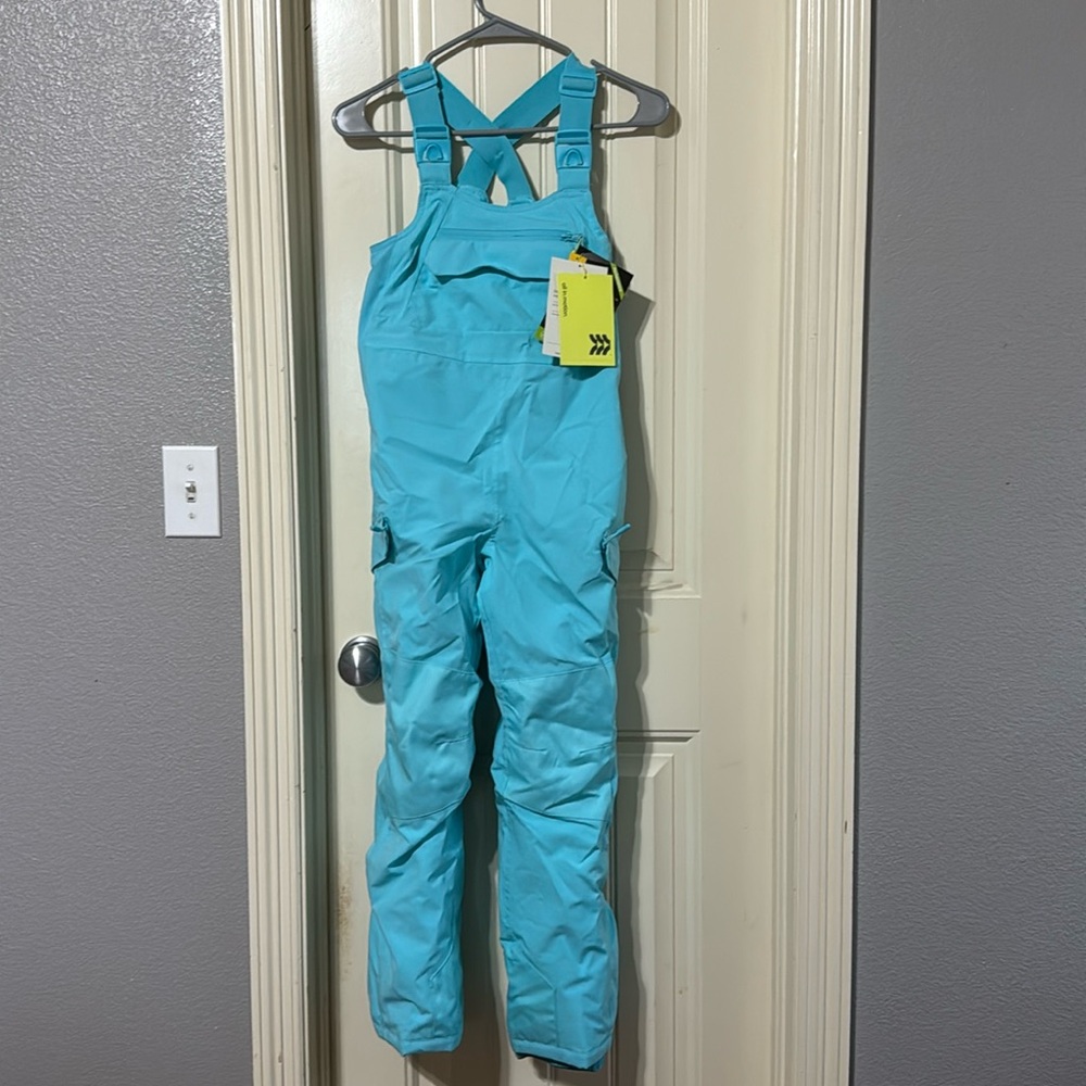 Girls Water Resistant Snow Bib